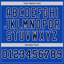 Load image into Gallery viewer, Custom Thunder Blue White-Navy Pinstripe Authentic Split Fashion Baseball Jersey