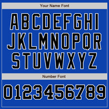 Load image into Gallery viewer, Custom Thunder Blue White-Black Pinstripe Authentic Split Fashion Baseball Jersey