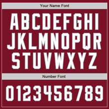 Load image into Gallery viewer, Custom Crimson Black-Gray Authentic Split Fashion Baseball Jersey