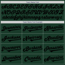 Load image into Gallery viewer, Custom Green Black-White Authentic Split Fashion Baseball Jersey