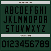 Load image into Gallery viewer, Custom Green Black-White Authentic Split Fashion Baseball Jersey