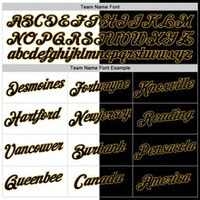 Load image into Gallery viewer, Custom Black White-Old Gold Split Fashion Performance T-Shirt