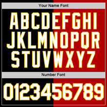 Load image into Gallery viewer, Custom Black Red-Yellow Split Fashion Performance T-Shirt