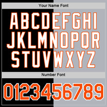 Load image into Gallery viewer, Custom Black Orange-Gray Split Fashion Performance T-Shirt