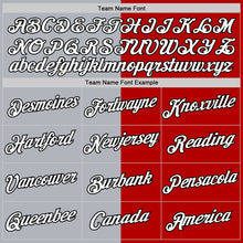 Load image into Gallery viewer, Custom Red Black-Gray Split Fashion Performance T-Shirt