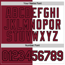 Load image into Gallery viewer, Custom Crimson White-Black Split Fashion Performance T-Shirt