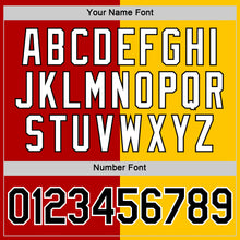 Load image into Gallery viewer, Custom Red Black-Yellow Split Fashion Performance T-Shirt