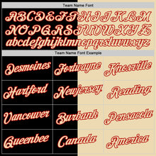 Load image into Gallery viewer, Custom Cream Black-Red Split Fashion Performance T-Shirt