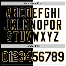 Load image into Gallery viewer, Custom Black White-Vegas Gold Split Fashion Performance T-Shirt