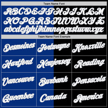 Load image into Gallery viewer, Custom Black Royal-Gray Split Fashion Performance T-Shirt