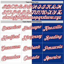 Load image into Gallery viewer, Custom Royal White-Red Split Fashion Performance T-Shirt