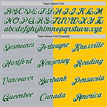 Load image into Gallery viewer, Custom Yellow Green-Gray Split Fashion Performance T-Shirt