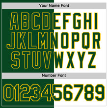 Load image into Gallery viewer, Custom Green White-Yellow Split Fashion Performance T-Shirt