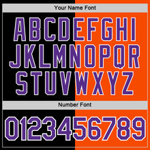 Load image into Gallery viewer, Custom Black Purple-Orange Split Fashion Performance T-Shirt