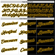 Load image into Gallery viewer, Custom Black White-Gold Split Fashion Performance T-Shirt