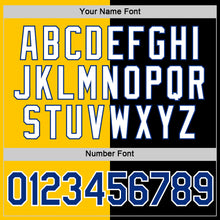 Load image into Gallery viewer, Custom Black Royal-Yellow Split Fashion Performance T-Shirt