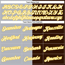 Load image into Gallery viewer, Custom Brown Yellow-Gray Split Fashion Performance T-Shirt