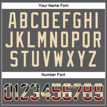 Load image into Gallery viewer, Custom Steel Gray Vintage USA Flag-City Cream Performance T-Shirt