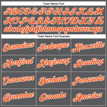 Load image into Gallery viewer, Custom Steel Gray Orange-White Performance T-Shirt