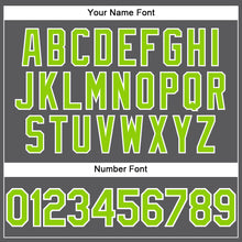 Load image into Gallery viewer, Custom Steel Gray Neon Green-White Performance T-Shirt