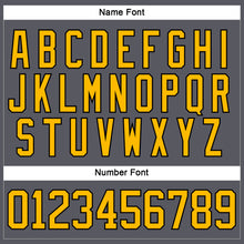 Load image into Gallery viewer, Custom Steel Gray Gold-Black Hockey Lace Neck Jersey