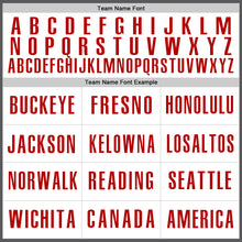 Load image into Gallery viewer, Custom Steel Gray White-Red Authentic Baseball Jersey