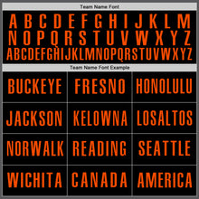 Load image into Gallery viewer, Custom Steel Gray Black-Orange Authentic Baseball Jersey