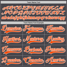 Load image into Gallery viewer, Custom Steel Gray Orange-White Hockey Jersey