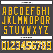 Load image into Gallery viewer, Custom Steel Gray Gold-White Hockey Jersey