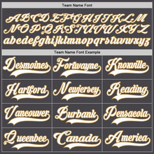 Load image into Gallery viewer, Custom Steel Gray White-Old Gold Hockey Jersey