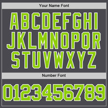 Load image into Gallery viewer, Custom Steel Gray Neon Green-White Authentic Basketball Jersey