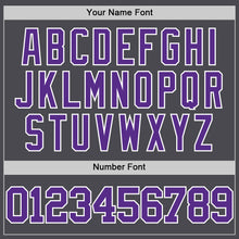 Load image into Gallery viewer, Custom Steel Gray Purple-White Authentic Basketball Jersey