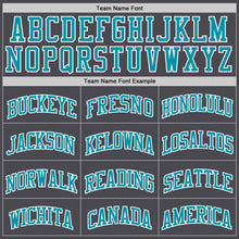 Load image into Gallery viewer, Custom Steel Gray Teal-White Authentic Basketball Jersey