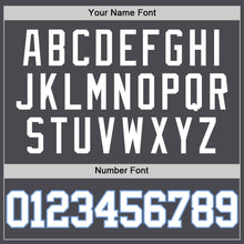 Load image into Gallery viewer, Custom Steel Gray White-Light Blue Authentic Basketball Jersey