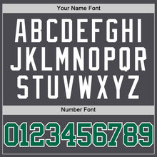 Load image into Gallery viewer, Custom Steel Gray Kelly Green-White Authentic Basketball Jersey