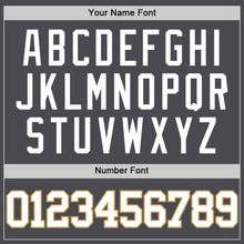 Load image into Gallery viewer, Custom Steel Gray White-Old Gold Authentic Basketball Jersey