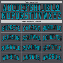 Load image into Gallery viewer, Custom Steel Gray Teal-Black Authentic Basketball Jersey