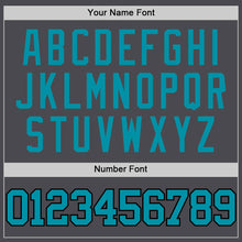Load image into Gallery viewer, Custom Steel Gray Teal-Black Authentic Basketball Jersey