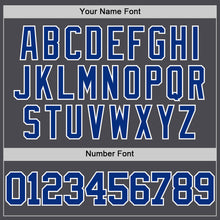 Load image into Gallery viewer, Custom Steel Gray Royal-White Authentic Basketball Jersey