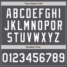 Load image into Gallery viewer, Custom Steel Gray White Authentic Baseball Jersey