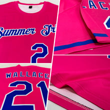 Load image into Gallery viewer, Custom Pink Royal-White Performance T-Shirt