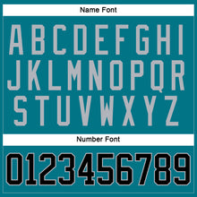 Load image into Gallery viewer, Custom Teal Black-Gray Hockey Jersey