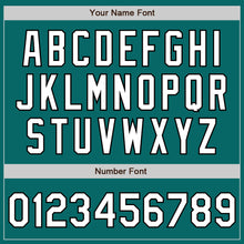 Load image into Gallery viewer, Custom Teal White-Black Authentic Baseball Jersey