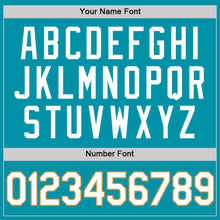 Load image into Gallery viewer, Custom Teal White-Old Gold Authentic Throwback Basketball Jersey