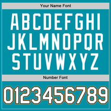 Load image into Gallery viewer, Custom Teal Black-Old Gold Authentic Throwback Basketball Jersey