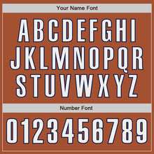 Load image into Gallery viewer, Custom Texas Orange White-Navy Authentic Baseball Jersey