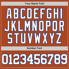 Load image into Gallery viewer, Custom Texas Orange White-Royal Authentic Basketball Jersey