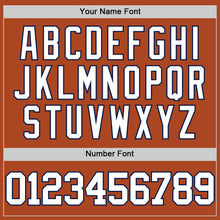 Load image into Gallery viewer, Custom Texas Orange White-Navy Authentic Basketball Jersey