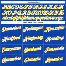 Load image into Gallery viewer, Custom Thunder Blue White-Yellow Performance T-Shirt