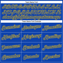 Load image into Gallery viewer, Custom Thunder Blue Yellow Performance T-Shirt